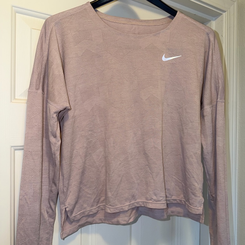 Nike Women's Dusty Pink Long Sleeve Top